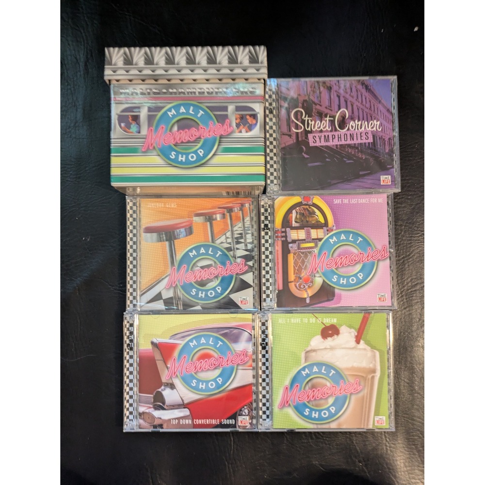 Time Life Malt Shop Memories 10 CD Box Set 50s 60s Rock Doo-Wop Collection
